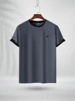 ZAIAX GREY COTTON TSHIRT - CSLDBG
