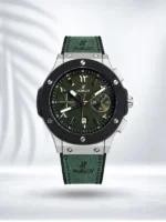 ZAIAX GREEN CLASSY WATCH HUBLOT - WTCHBGRN