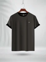 ZAIAX DARK CHARCOAL COTTON TSHIRT - CSLDBDC