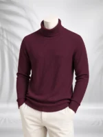 ZAiAX MAROON TURTLE NECK TSHIRT – HNKRM