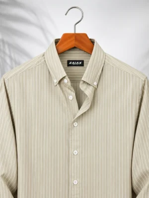 ZAIAX OLD MONEY CREAM SHIRT - SRTC