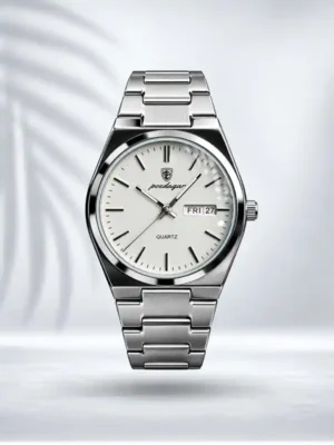 ZAIAX SILVER CLASSY WATCH POEDAGAR - WTCPYDNWS