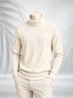ZAiAX OFF WHITE TURTLE NECK PREMIUM TSHIRT – HNKMW