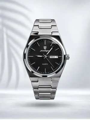 ZAIAX SILVER CLASSY WATCH POEDAGAR - WTCPYDNBS
